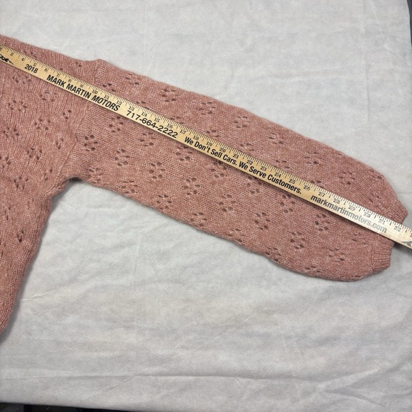 Women's XL Joie Lihui Wool /Alpaca /Nylon Sweater Tulip Pink NWT - Picture 8 of 9